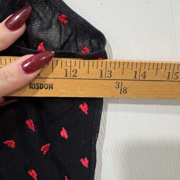 Women’s Nordstrom Intimates Lingerie Slip Dress Size Small Valentines Hearts Red - Picture 3 of 6